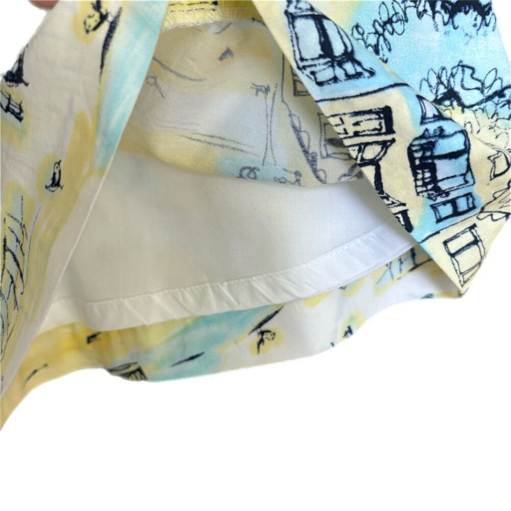 Valerie Stevens Skirt Women 8P A Line Romantic Yellow Wearable Art Fem Work - Picture 3 of 16